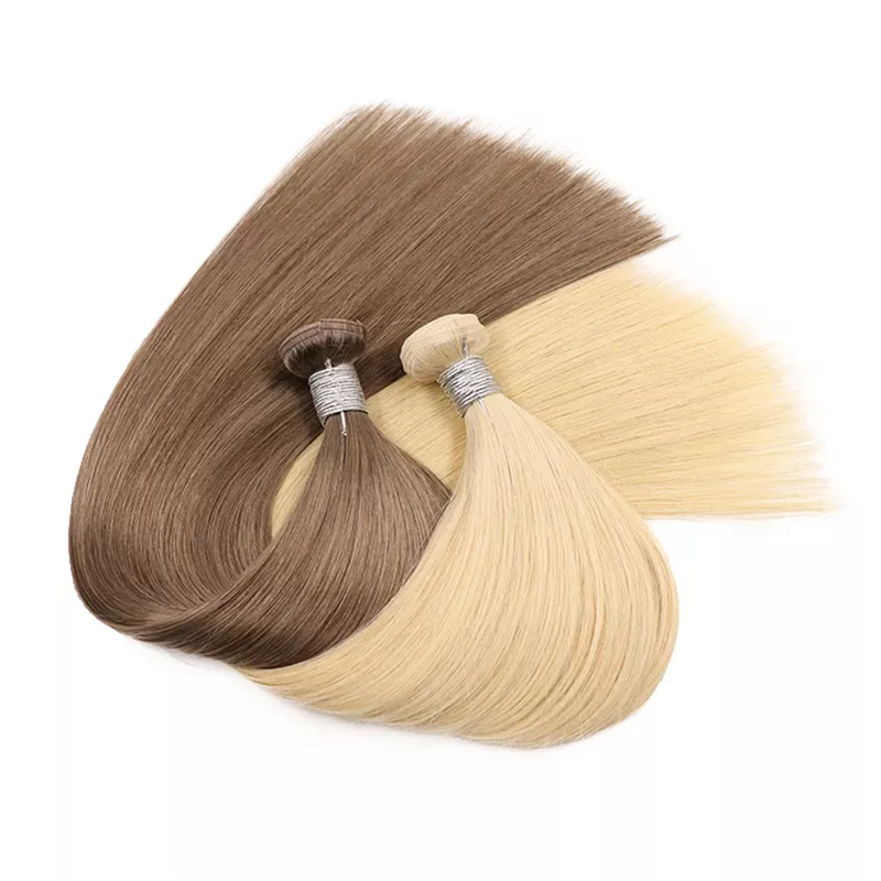 Flat Weft 100% Virgin Remy Hair High Quality No Shedding Flat Weft Hair Extension